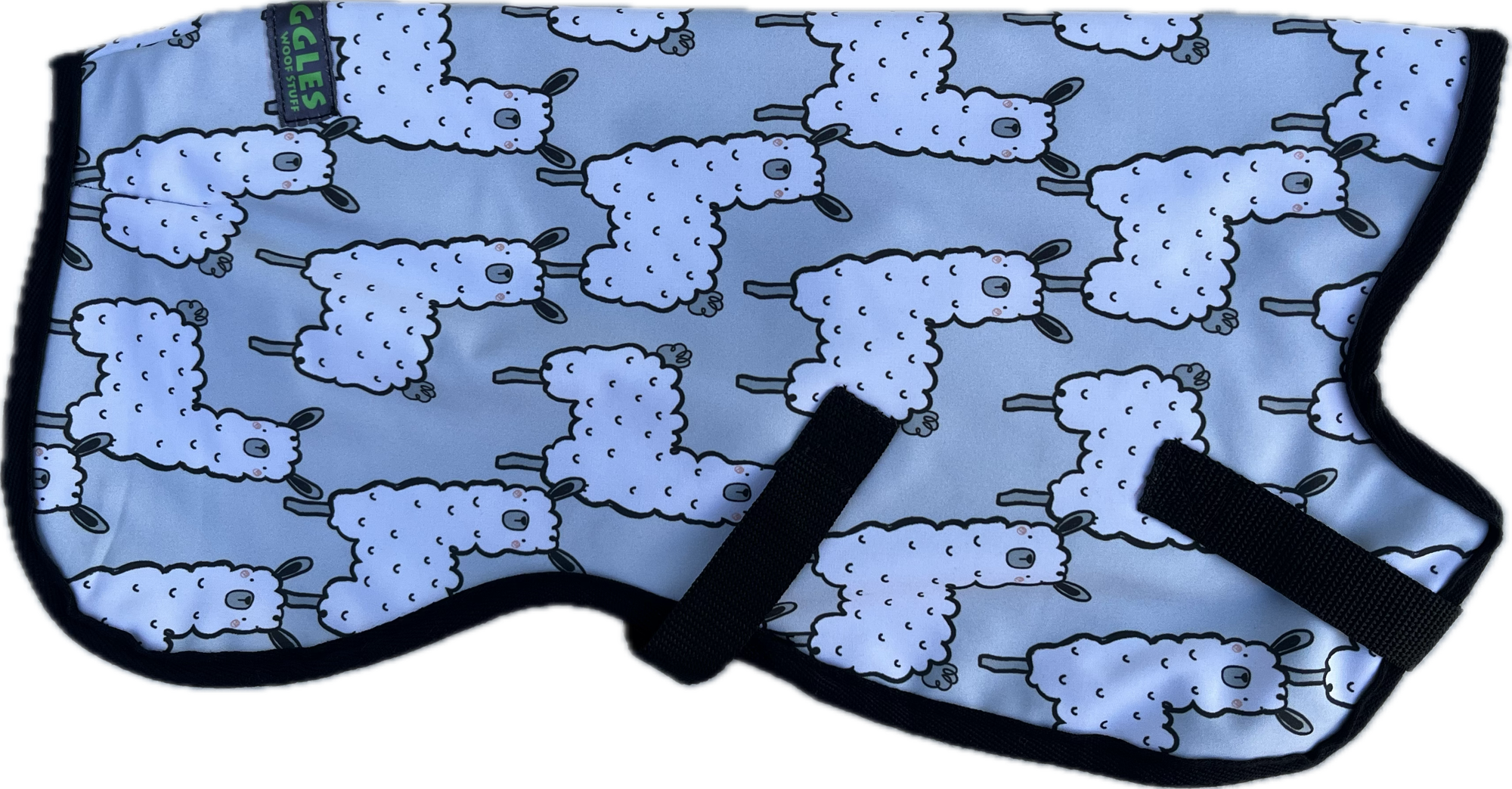 Llamas and grey raincoat gilet