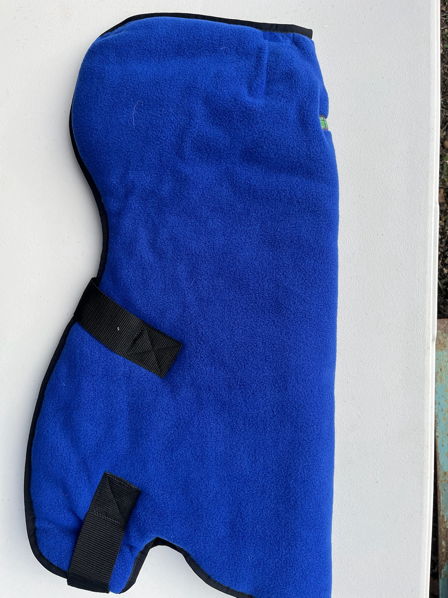 Royal blue and navy fleece bodywarmer - 50cm (velcro)