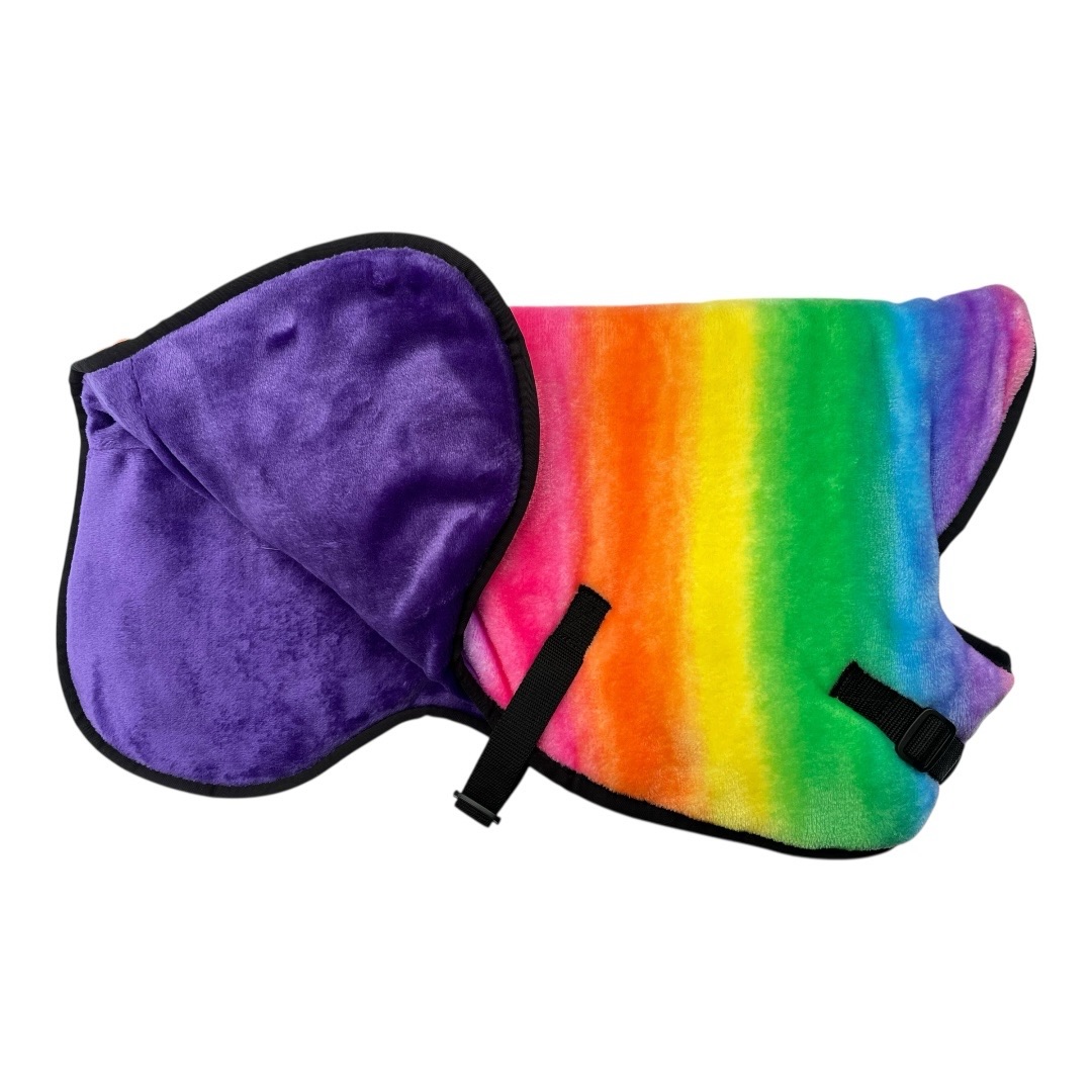 Bodywarmer - Rainbow with purple (velcro)