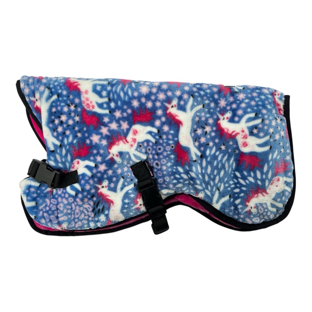Bodywarmer - Unicorns with pink (velcro)
