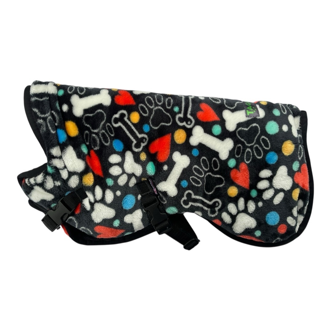 Bodywarmer - Bones and hearts with black (velcro)