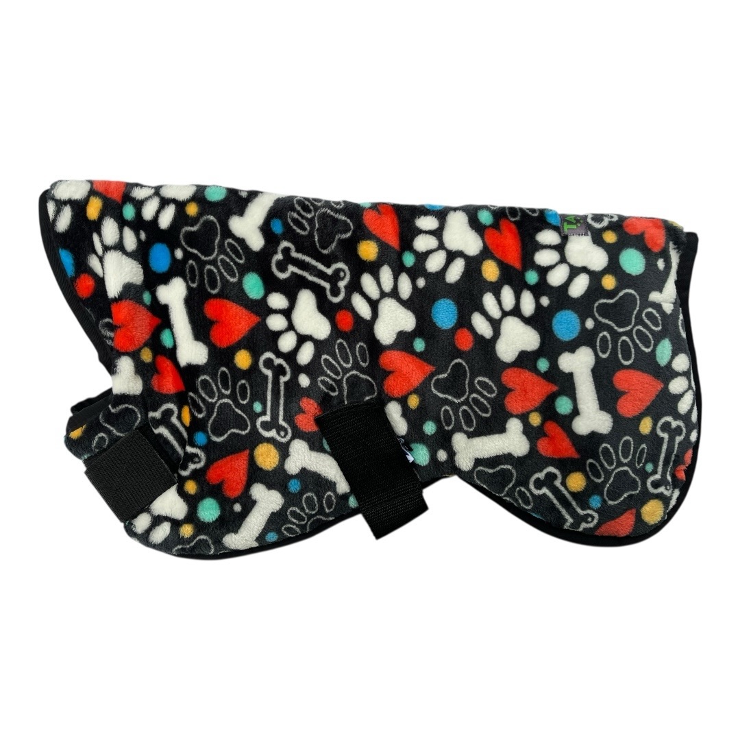 Bodywarmer - Bones and hearts with black (velcro)