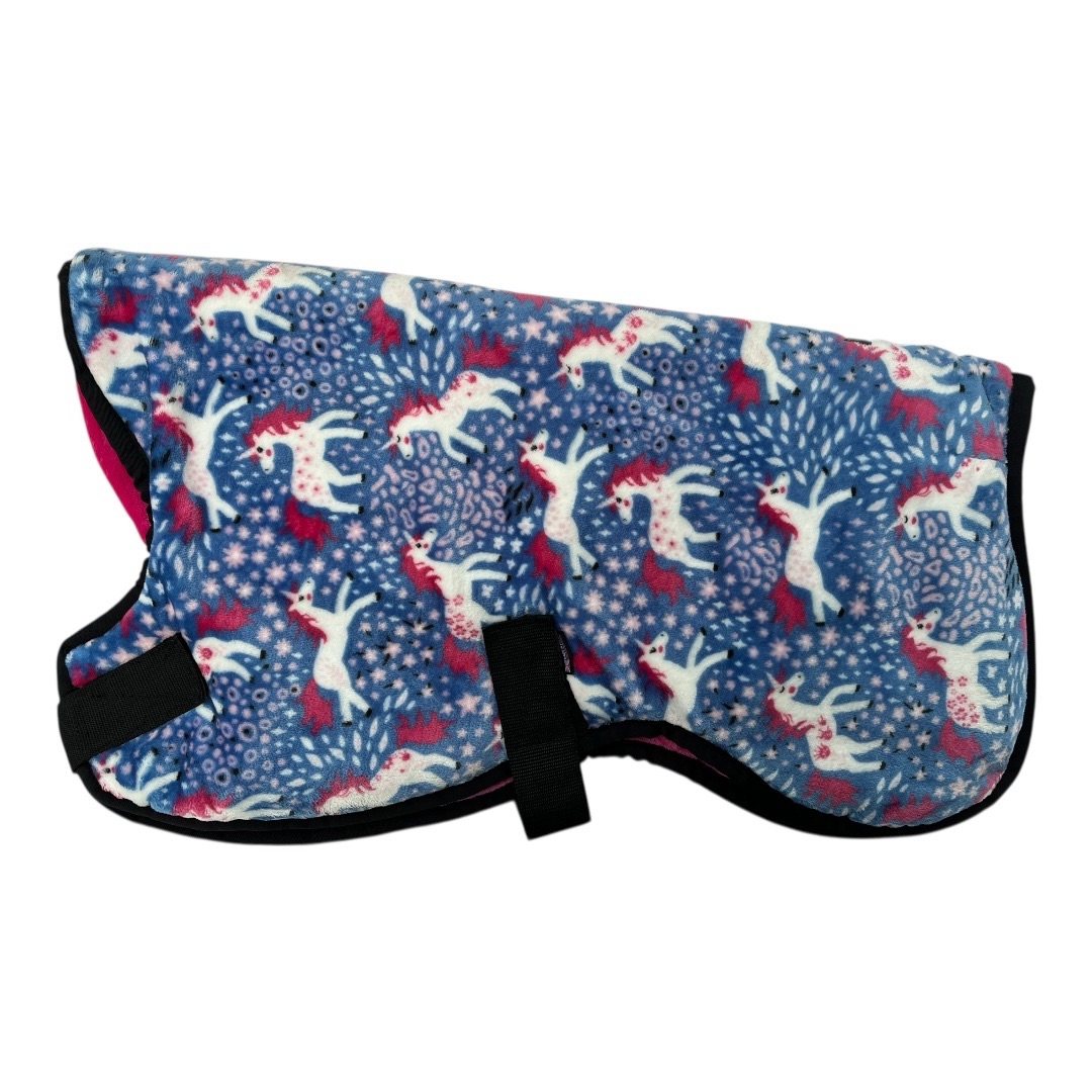 Bodywarmer - Unicorns with pink (velcro)