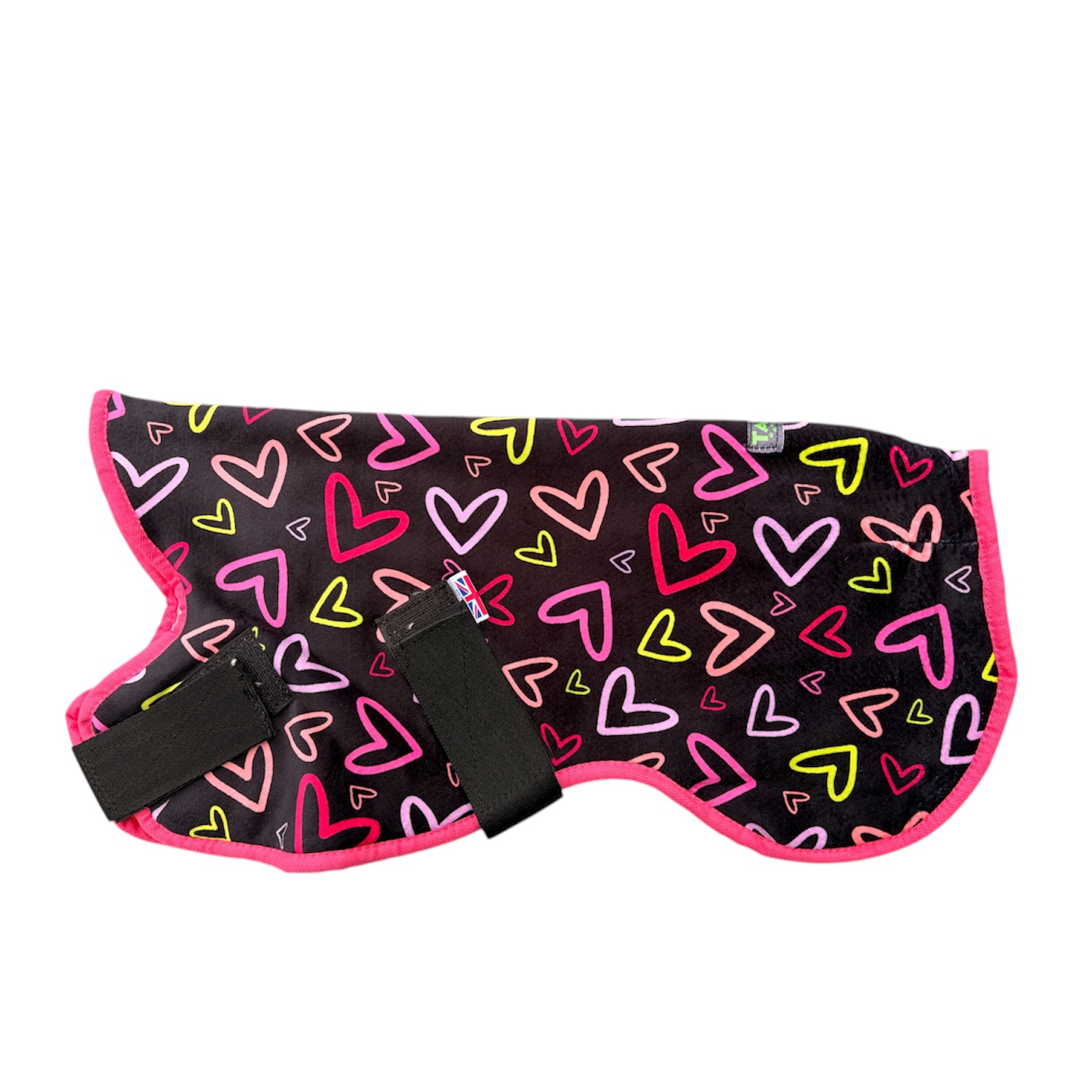 Multicoloured hearts and black - Gilet Comfort