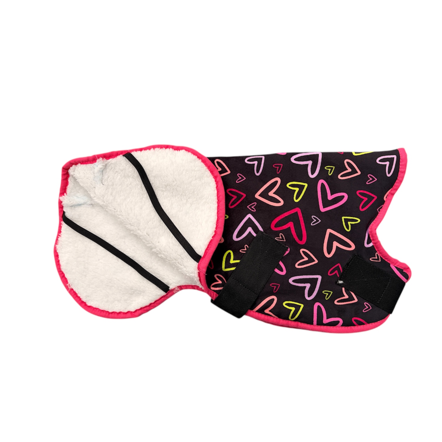 Multicoloured hearts and black - Gilet Comfort - Image 3